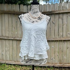 Billabong white sequin top